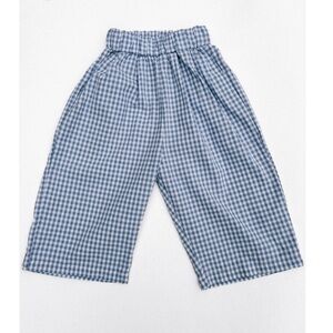 FOSTERED COLLECTION Gingham Pant-Blue